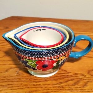 Pioneer Woman Stoneware Measuring Cup Set